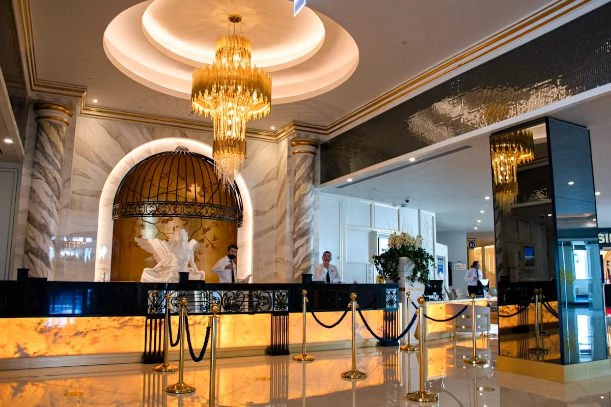 Luxury hotel interior detail at BranquessaluxeHaven